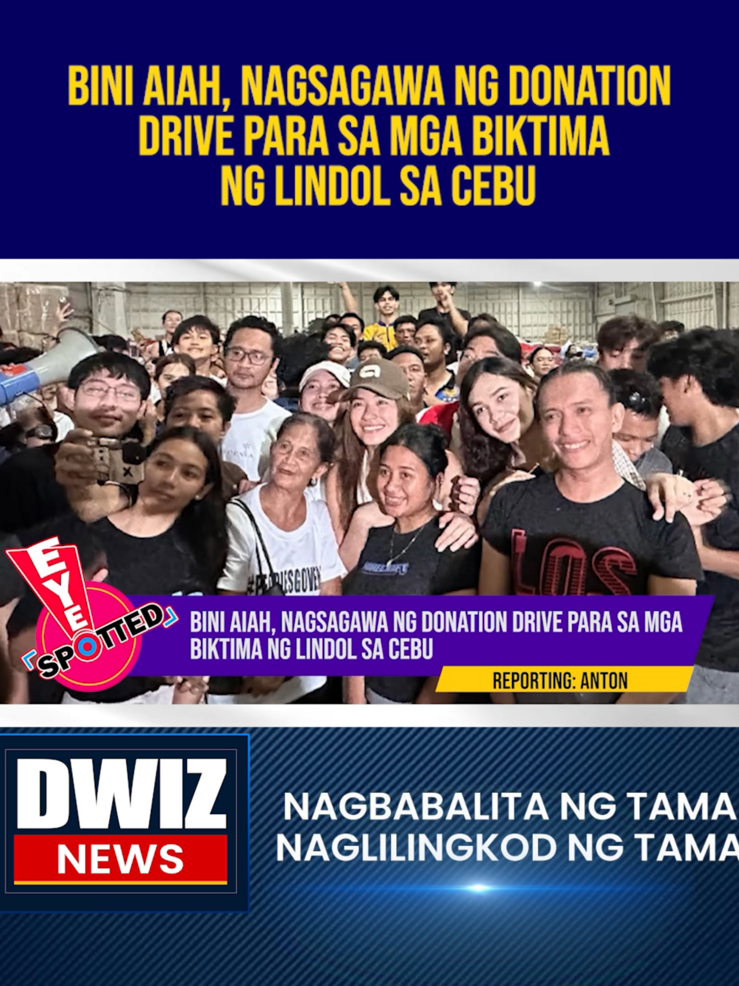 Bini Aiah, nagsagawa ng donation drive para sa mga biktima ng lindol sa Cebu | #EYESPOTTED YouTube: www.youtube.com/@DWIZ882Live #dwiz #dwiznews #aliw23