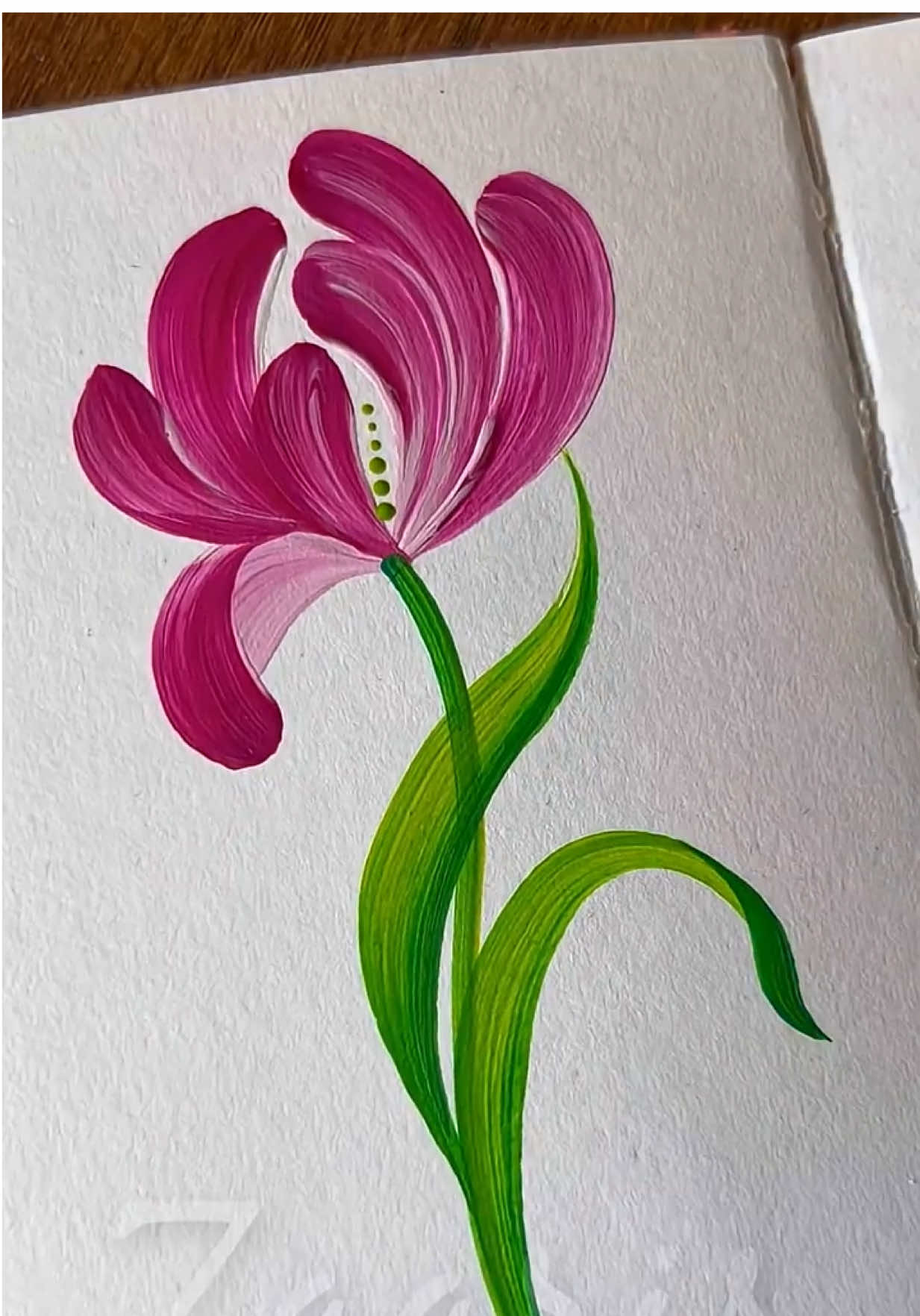Flower painting using acrylic paint . #AcrylicPainting #flowerpaintingtutorial #painting #relaxingart #ArtOfNature 