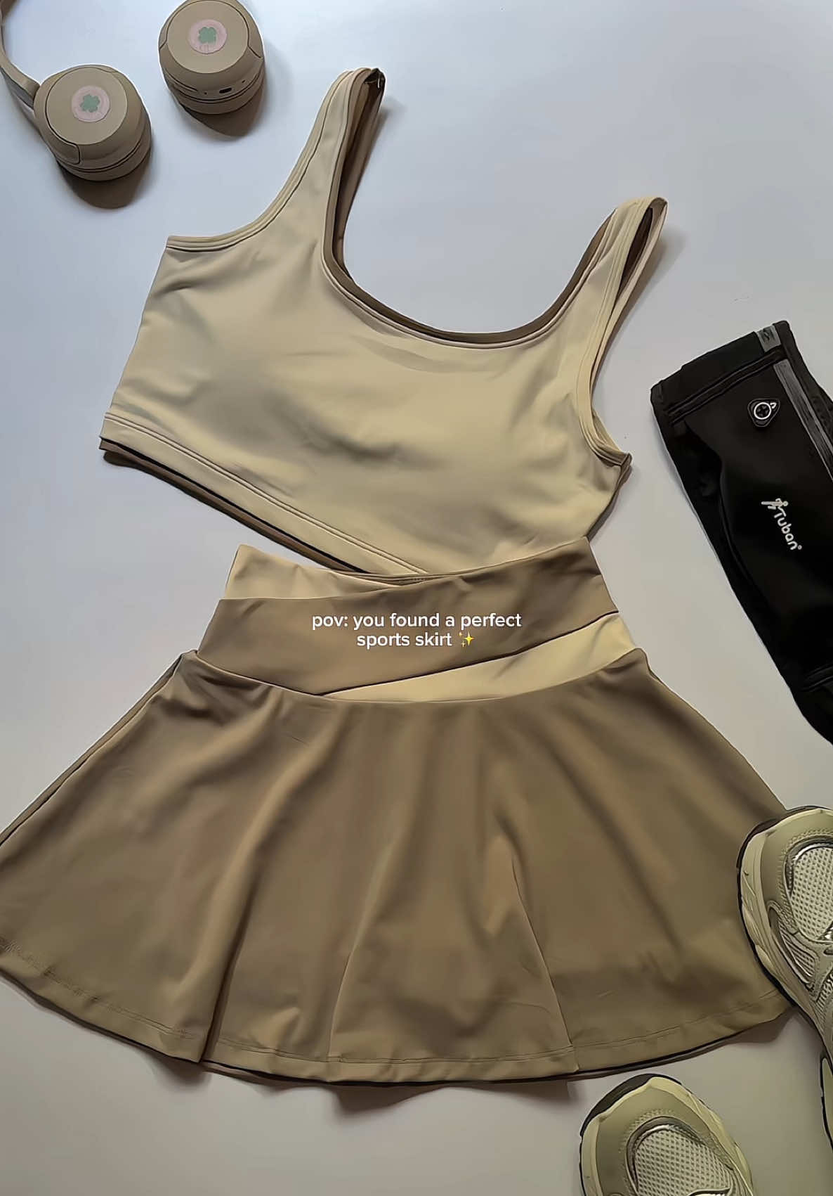 Pov: you found a perfect sports skirt ✨ #skirt #sportskirt #yogaskirt #fuyogi #fuyogiskirt 