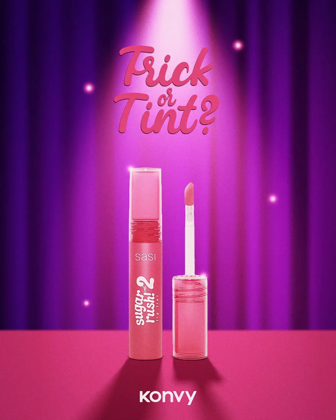 This Halloween, skip the tricks and go for the tint! 👻Get that Sasi Sugar Rush Lip Tint vol 2!  🛍️ Available at: Konvy Beauty PH  #SasiSugarRush #Sasi #Lipreco #halloween