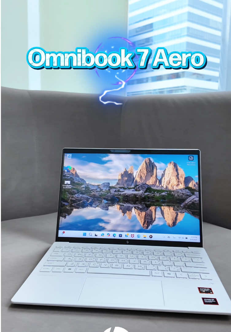 เครื่องเล็ก สเปคเทพ เหมาะกับการทำงานยุคนี้ 👉🏻 Omnibook 7 Aero 💙 #hp #hpthailand #โน้ตบุ๊ค #laptop #omnibook 