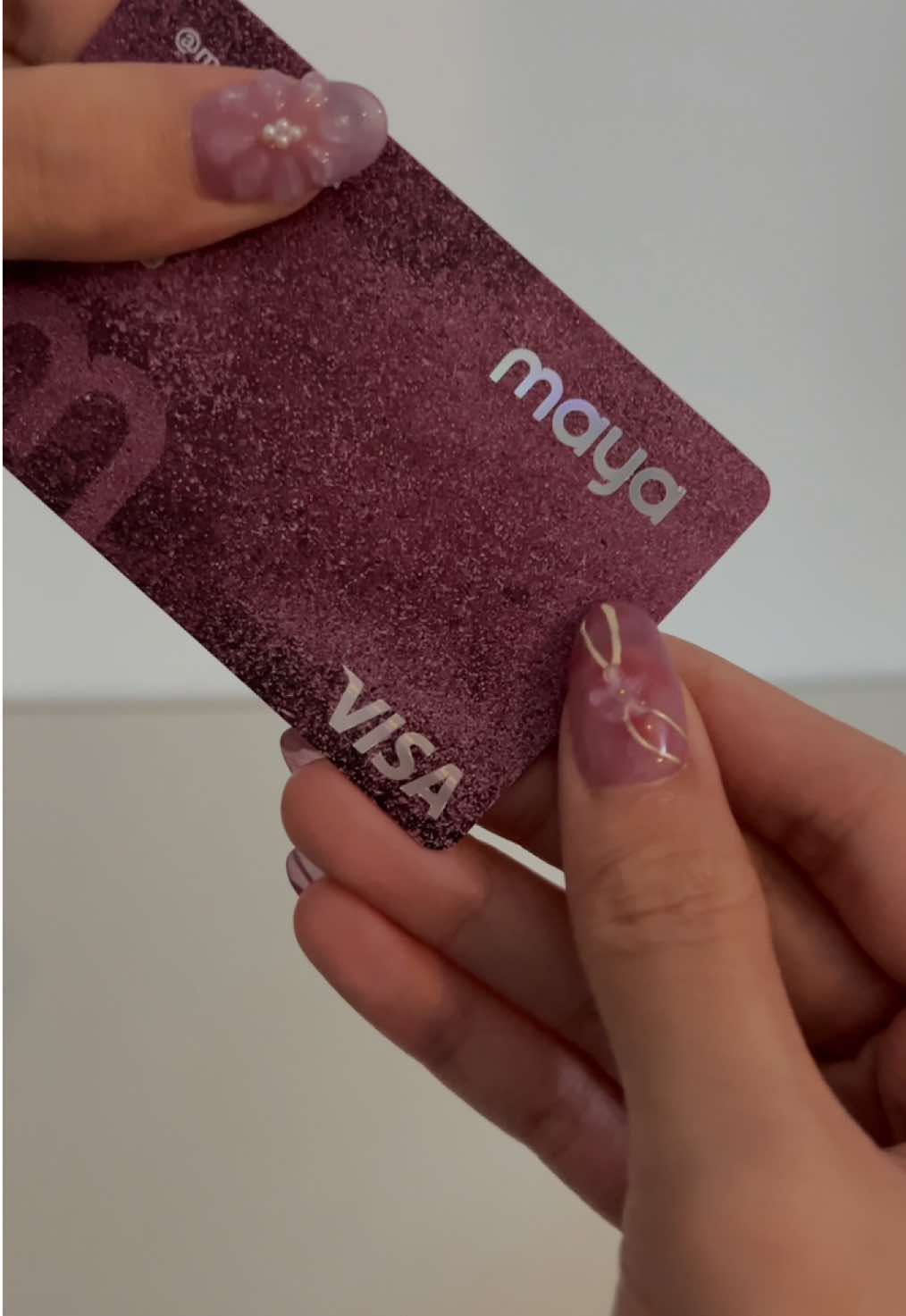 finally got my @Maya pink glitter card! ೀ⋆｡˚ #maya #pink #fyp #blackpink 