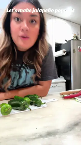 Let’s make jalapeno poppers #fyp #jalapenopopper #sundayvibes 