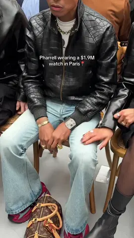 #PharrellWilliams just wore the RM UP-01 Ferrari, the 1.75 mm marvel that costs nearly $2 million. #RichardMille  #LuxuryWatch #pfw #WatchTok