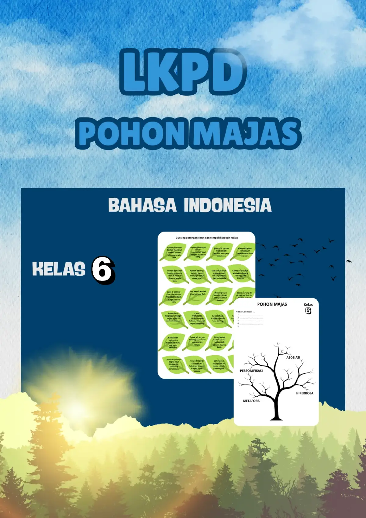 pohon majas kelas 6 bab 3  iklim di bio untuk mendapatkan filenya  #lkpd #bahasaindonesia #majas #kelas6 #gurusd