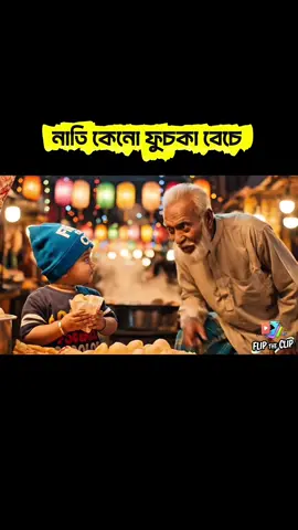 নাতি কেনো ফুচকা বেচে #tiktok #Veo3 #foryourpage #comedy #fliptheclip 