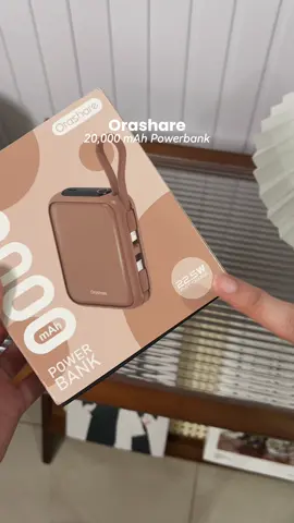 orashare 20,000 mAh powerbank | obsessed with this color 🥹🐻 #powerbank #orashare #orasharepowerbank #orashare20000mah #minipowerbank 