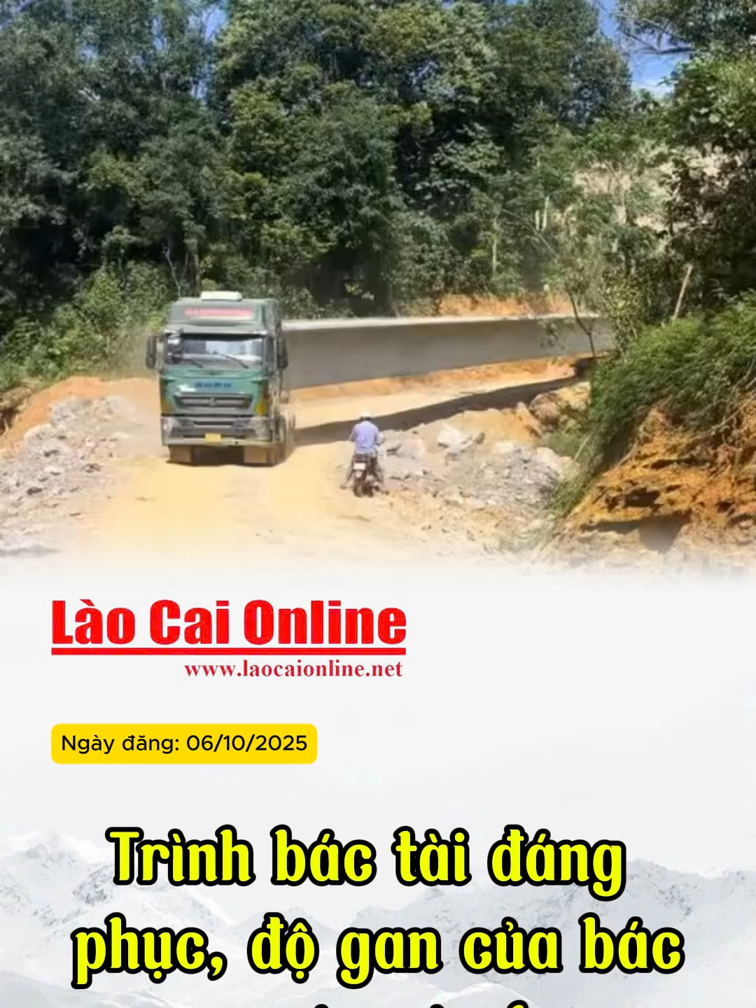 Trình bác tài đáng phục, độ gan của bác xe máy còn hơn