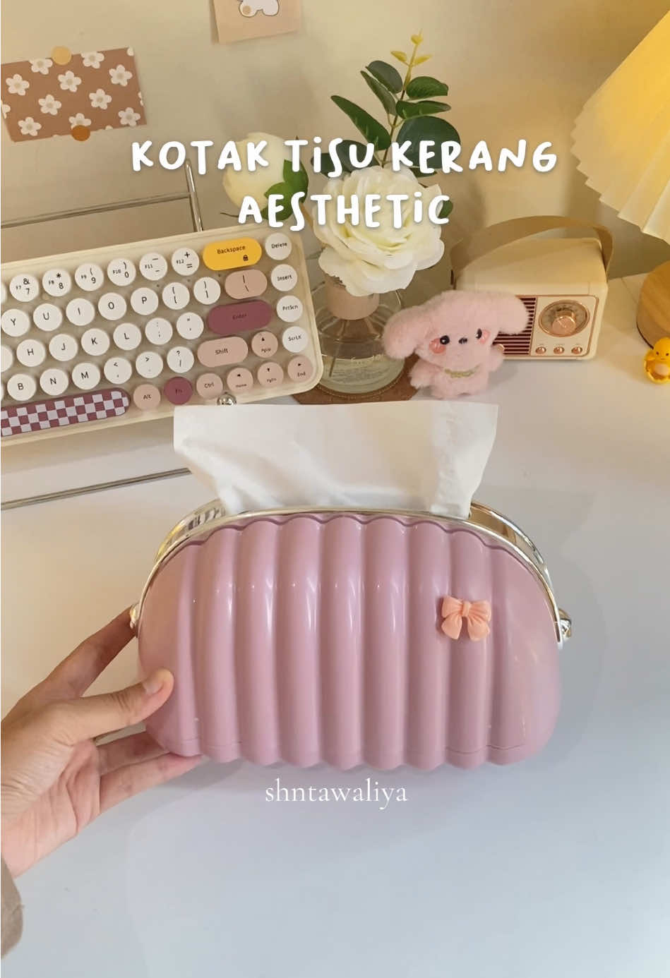 beli lagi kotak tisu kerang, warna pinknya cantik banget! ^^ #kotaktisu #kotaktisukerang #kotaktisuaesthetic #tempattisu #kotaktisumurah  