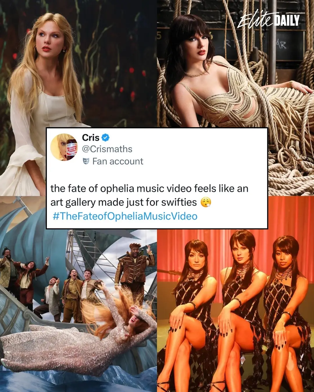 #TheFateOfOphelia, the instant classic you are... 🌟🌟🌟🌟🌟 Photos: @taylorswift / YouTube / Getty / #iCarly / #GilmoreGirls #TheLifeOfAShowgirl #TaylorSwift (Crismaths, SELSREP, everslay13, sohighschooll, cowboylikezain, alltoohailee, lomloutsold, marleyharper, bookloverswift, picturetokurn, gilmxres on X)