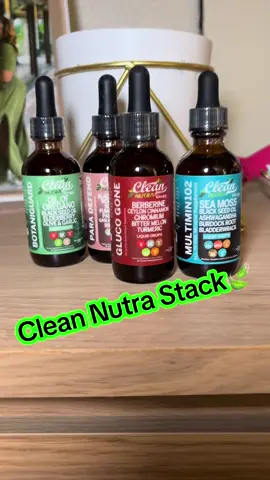 @Clean Nutra STACKS Part 1 💚🍃 BENEFITS👉🏽👉🏽👉🏽Helps maintain stable blood sugar levels, crucial in preventing complications👌🏽 Supports overall health by promoting gut health, immunity, and skin, hair, and nail health🤌🏽 Contains ingredients like Ginseng and Black Seed to enhance energy levels and metabolism🤩 Incorporates natural components like Sea Moss, Berberine, and Ceylon Cinnamon for health benefits🙌🏽 Sea Moss and Elderberry aid in replenishing vital minerals and maintaining body functions👏🏽 #cleannutra