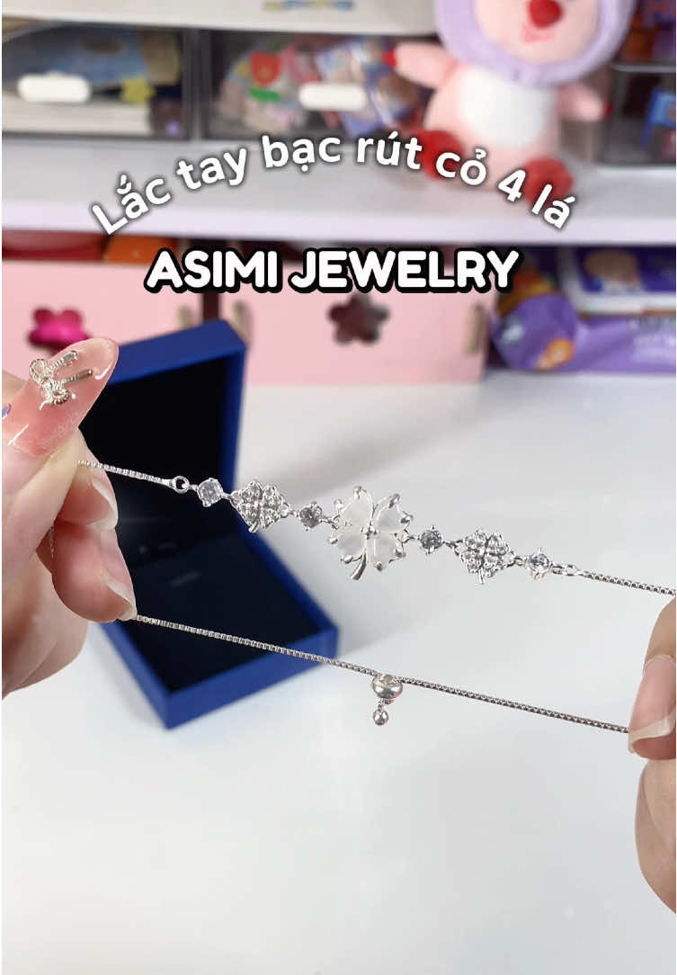 Lắc tay bạc cỏ 4 lá siêu siêu đẹp mà còn ý nghĩa nữa 😻🫶🤩 này mà làm quà 20/10 thì còn gì bằng 😍 #vongtay #vongtayco4la #vongtayxinh #asimijewelry #vongtaynu 