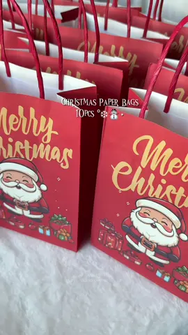 affordable christmas paper bag!!!  #christmas #paperbag #christmaspaperbag #giftwrapping #trending 