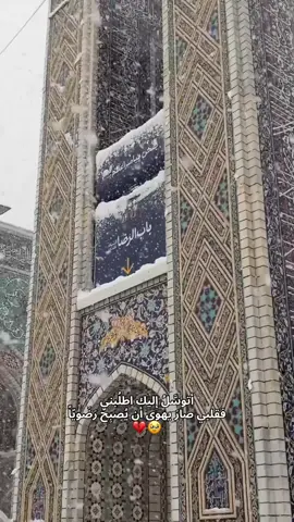 ‏أتوسَّلُ إليك اطلُبني  ‏فقلبي صارَ يهوى أن يُصبِحَ رَضَويّاً..💔🥹 #رضا_جان #مشهد #cupcut #foryoupage #foryou 