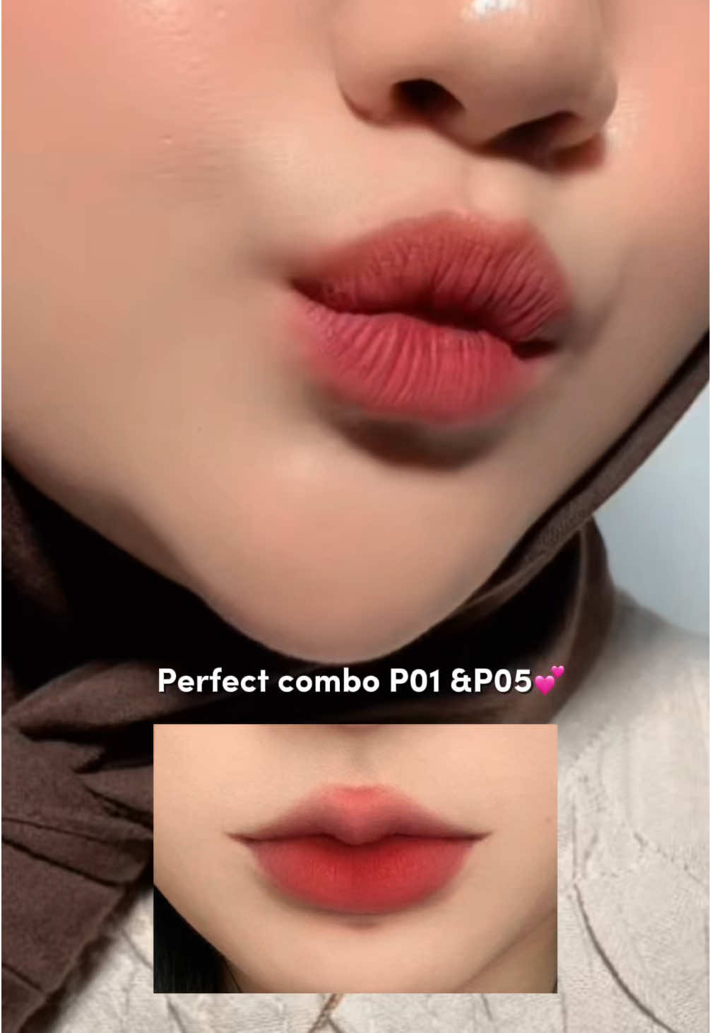 Perfect combo lip tint #colorpetal #liptint #lips #ombrelips 