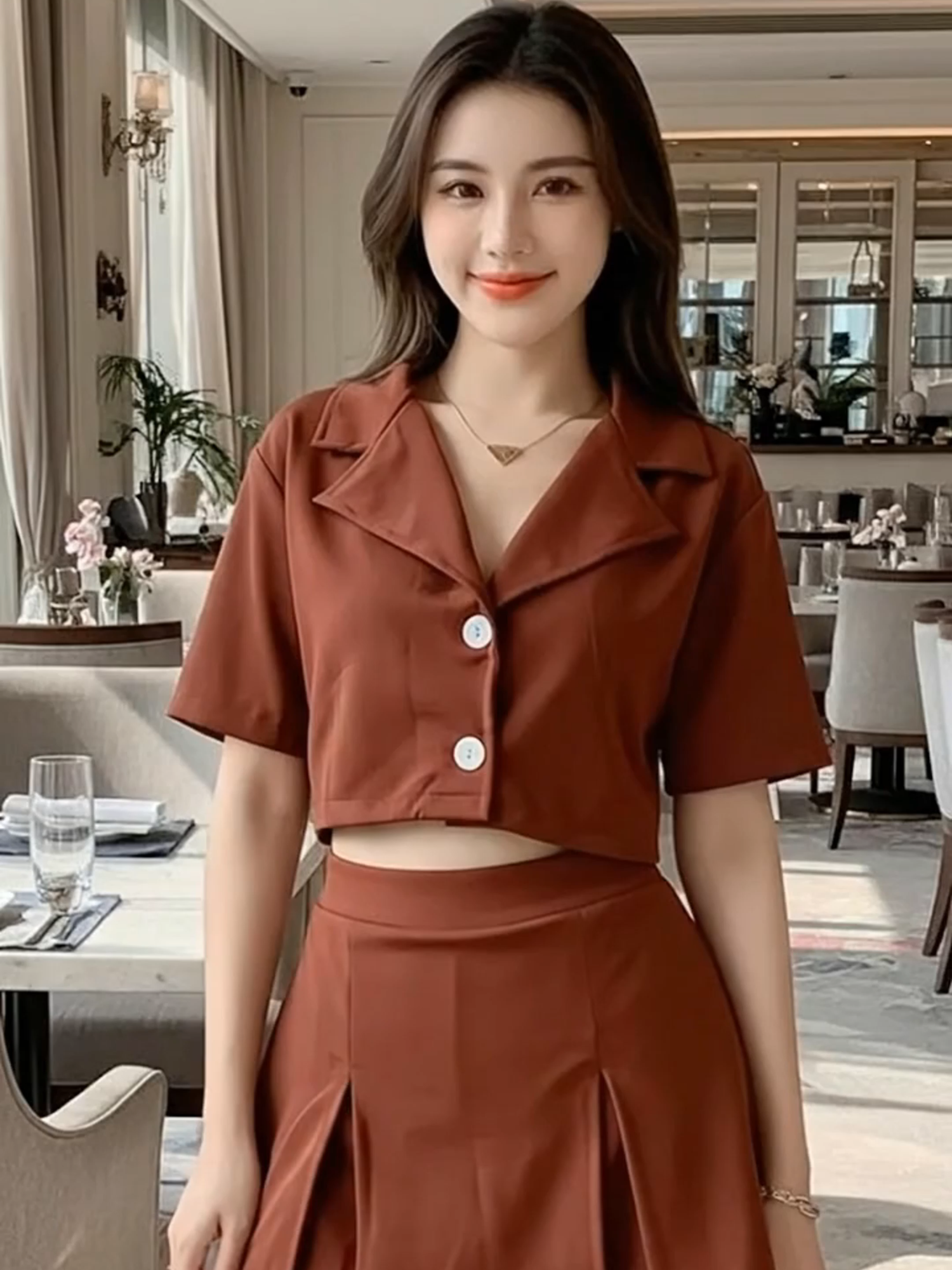 Stay classy with our ZEALO Florence Button Collar Top & Skort Set! 🌸 Made from smooth crepe fabric for that soft, comfy feel. Perfect for chic casual days or semi-formal looks. Elegant, lightweight, and easy to style — add to cart now! 💕 #fashion #ootd #fashiontiktok #clothes #tiktokshopfashion #ternoset #oversizedtop #skortstyle #coordinatesph #casualwear