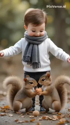 Ai video cut baby#ai #squirrel #fyp #video #foryoupage❤️❤️ #fyp 