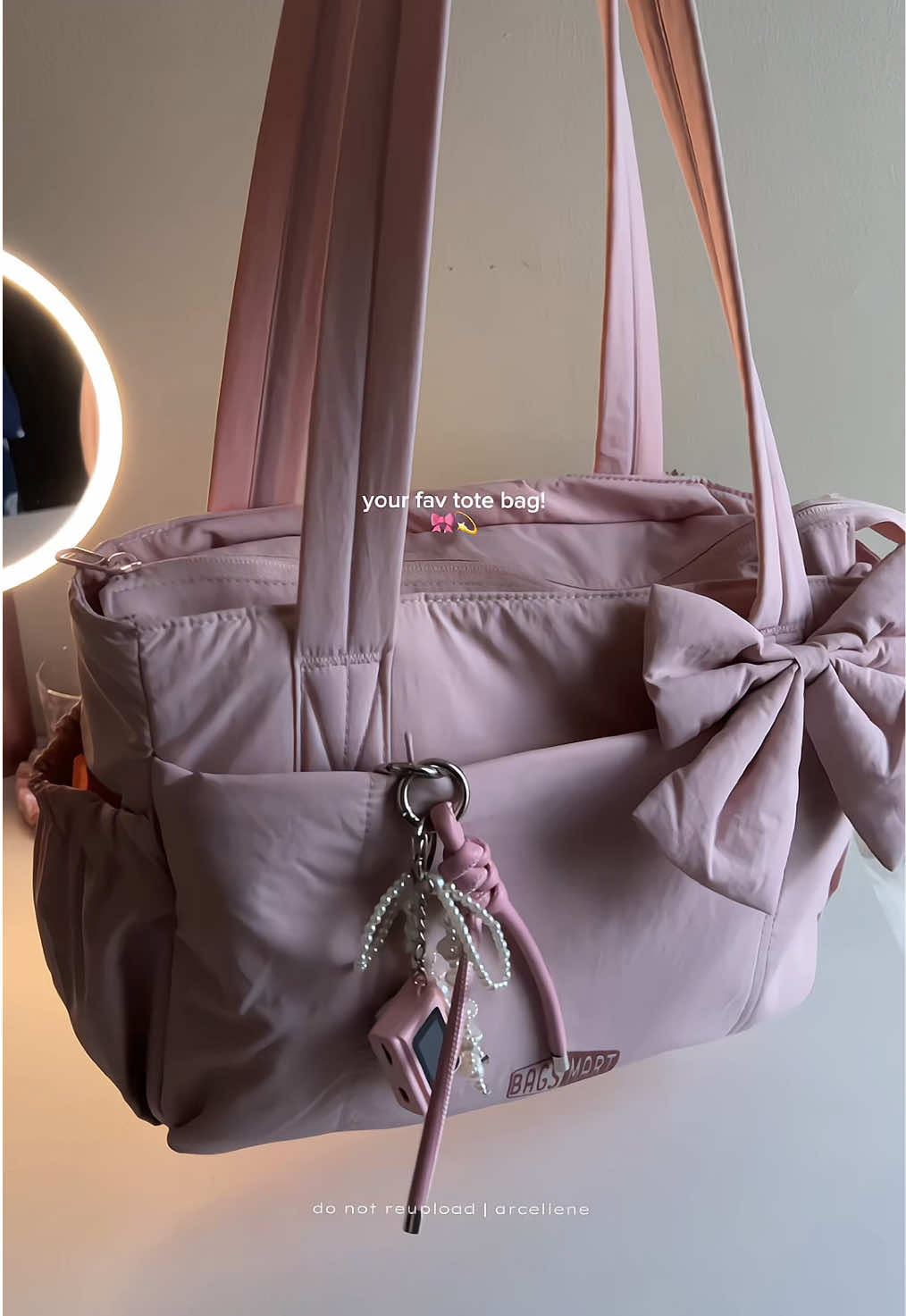 Replying to @ynnaisabel_ on IG waterproof tote bag from @BAGSMART 💘💫 #totebag #everydaybag #largecapacitybag #fyp #viral 
