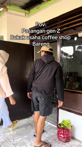 Pov: Gen z bukak usaha coffee shop bareng  #pasangancouple #coffeekediri #usahabareng #baskara 