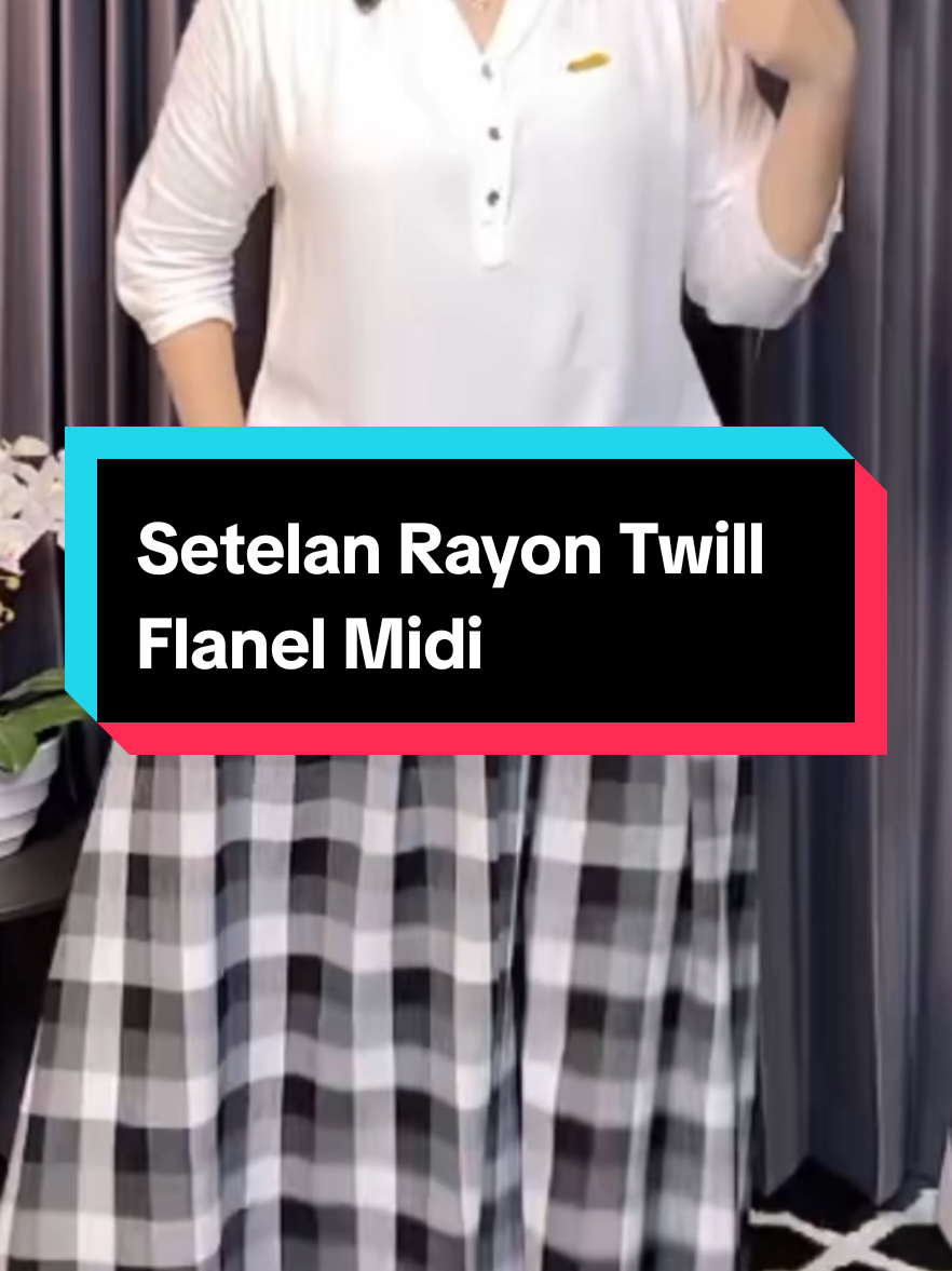 #Setelan Rayon Twill Rok Katun Flanel Midi Wanita#setelanwanita #setelanmurah #fyppppppppppppppppppppppp #fyppppppppppppppppppppppp 