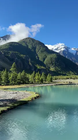 Blue Lake,Manang💙 #nepal #fyppppppppppppppppppppppp #nature #manang #lake 
