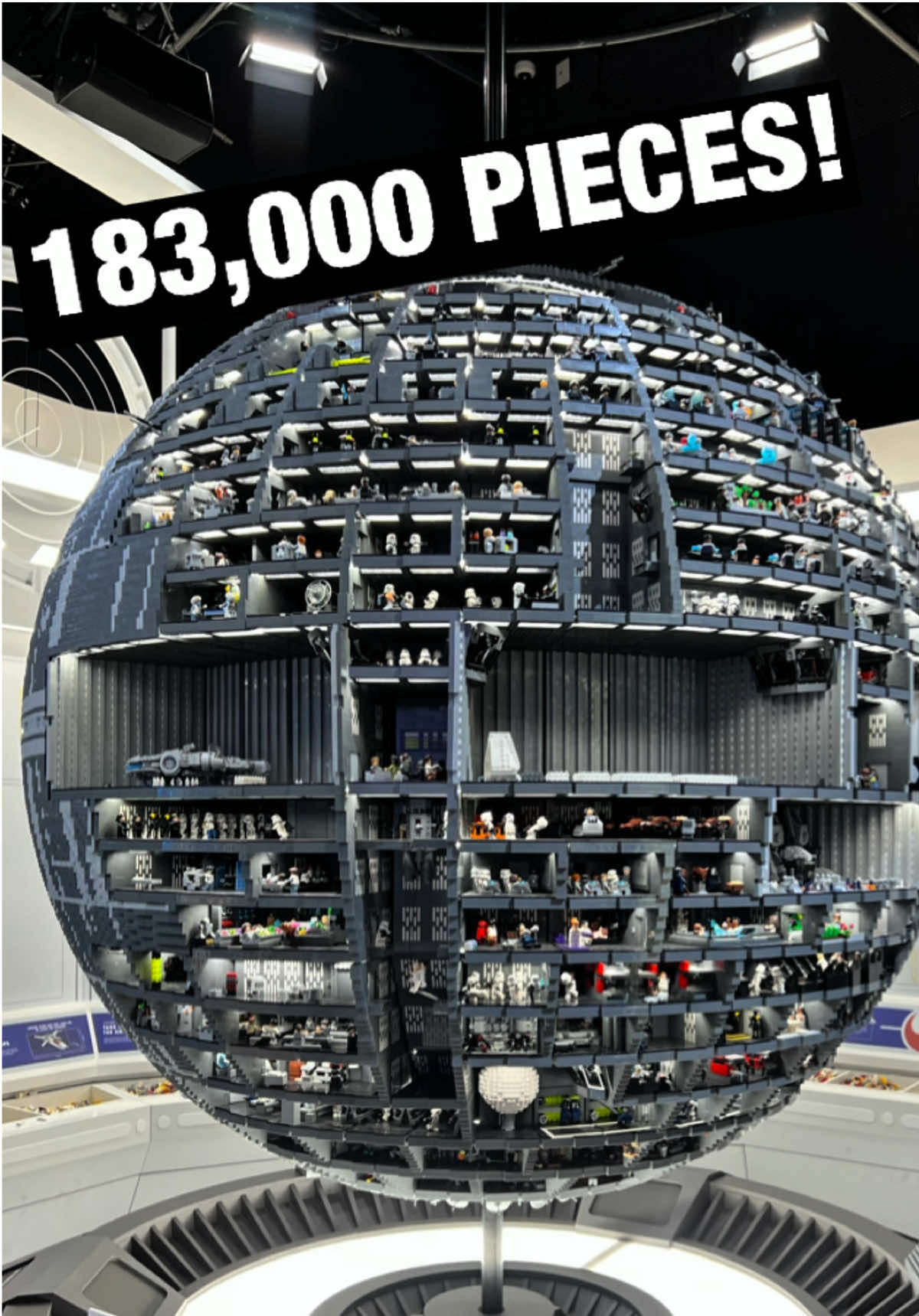 This LEGO Death Star Has 183,000 Pieces! #starwars #lego #fyp 