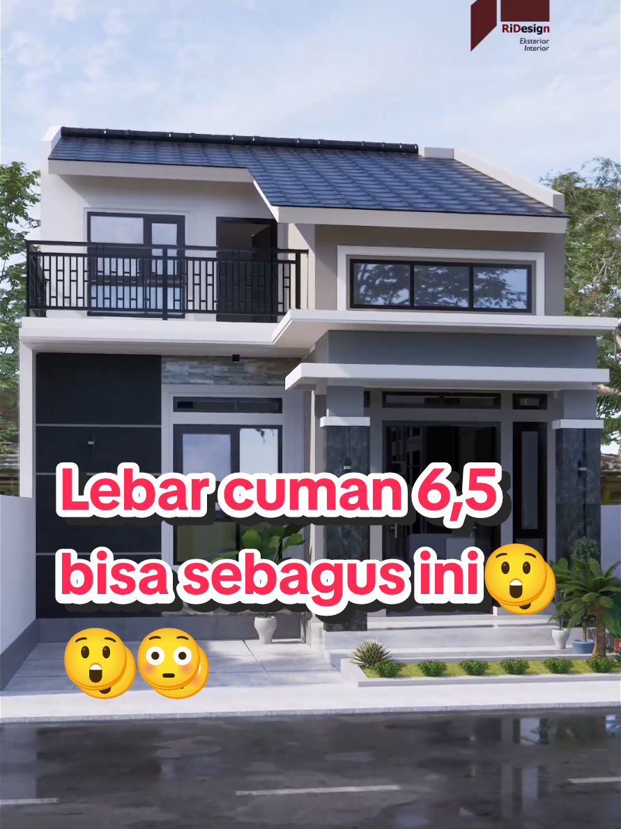 Rumah Milih Bpk Y. ukuran 6,5x12 meter 3 Kamar Tidur dan Ad Rooftopnya guyss😲😊🤩 #rumahminimalis #rumahlebar6meter #rumahadarooftop #rumahaesthetic #idedesainrumah 