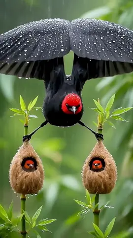 Bird sheltering on the baby’s #animals #mother #viral #tiktok #bird 