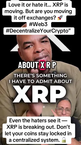 XRP is showing bullish signals — even the skeptics admit it. But before it moves higher, make sure your crypto moves off centralized exchanges. #XRP #Web3 #CryptoNews #Decentralization #Blockchain