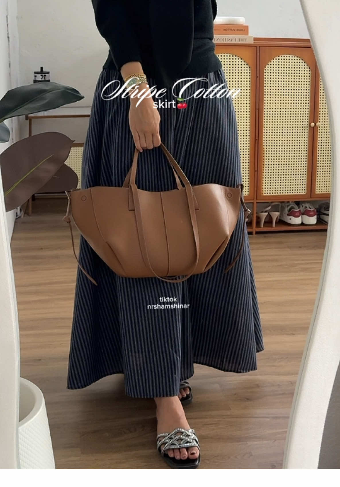 Skirt cotton striped #skirtoutfits #skirtwanita #skirtcantik 