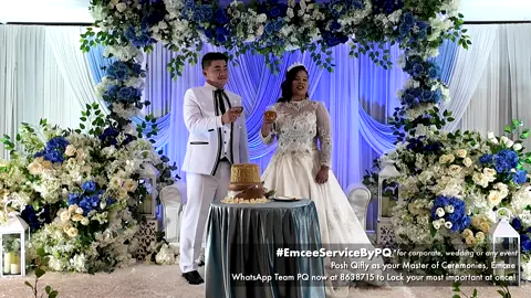 💍✨ #EmceeServiceByPQ: So much love in the air! Wishing this beautiful couple the best new chapter as husband and wife. 🩵 🎤 Planning your big day too? Lock your date with Posh Qifly now! 🔥 Our price-drop promo for emcee service is still ON — don’t miss out! 📲 Text 8638715 today before slots run out!  #tiktokbrunei #bruneitiktok #fypbrunei #tiktok_brunei 