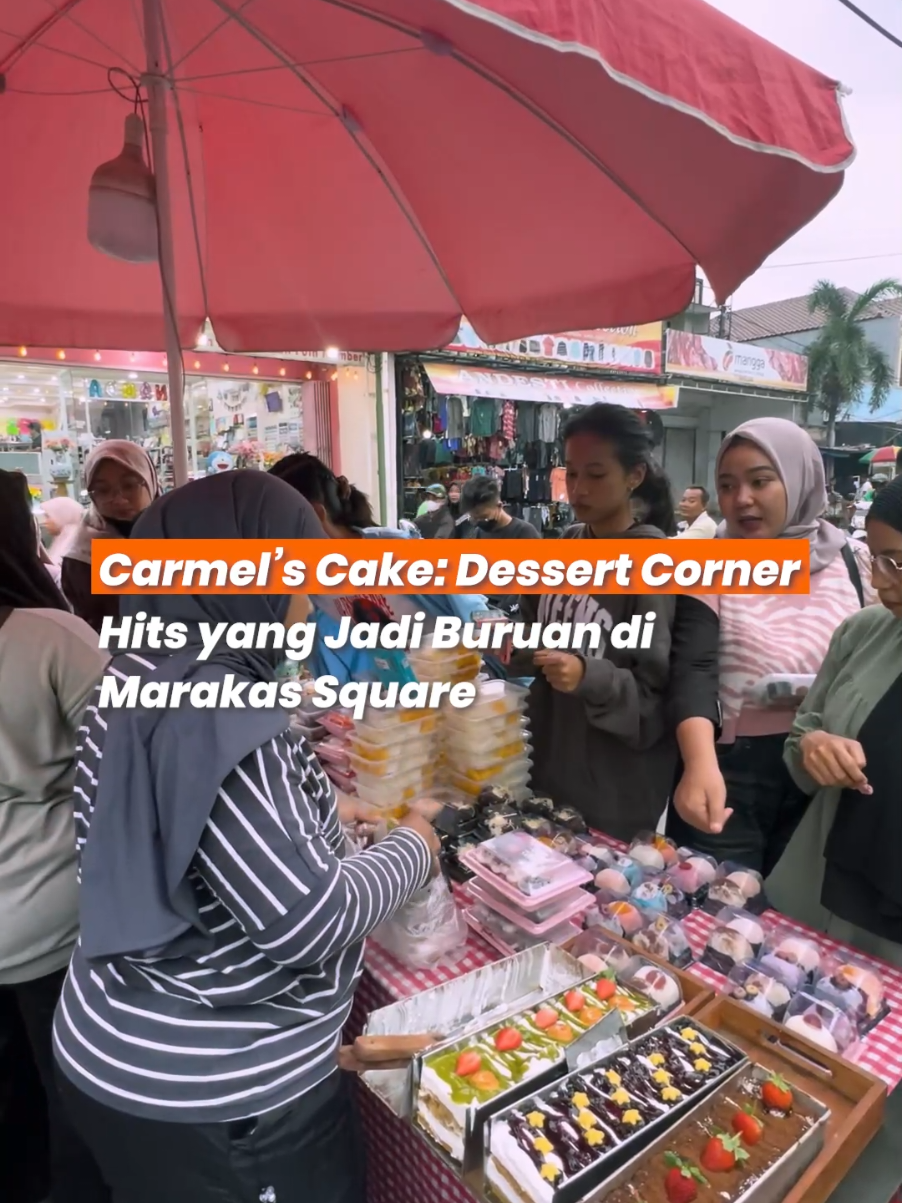 Carmel’s Cake: Dessert Corner Hits di Marakas Square! Setiap sore, Dessert Corner Carmel’s Cake selalu jadi buruan pencinta manis di kawasan Marakas Square, Pondok Ungu Permai, Babelan. Berawal dari satu menu Mille Crepes di Candrabaga pada 2022, kini Carmel’s Cake punya lebih dari 25 varian dessert yang menggoda selera! 📍 Langsung mampir aja ke Marakas Square, Babelan (dekat Family Mart) dan rasakan manisnya karya Carmel’s Cake! #kulinerinfobekasi #infobekasi 