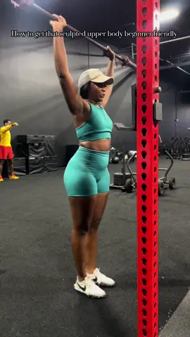 This is your glow up season, stay consistent and trust the process 😉💪🏾 🔥 3x12 for each move. Save this for your next gym day!    #UpperBodyWorkout #GymGirlRoutine #WomenWhoLift  #ArmDay #WorkoutMotivation 