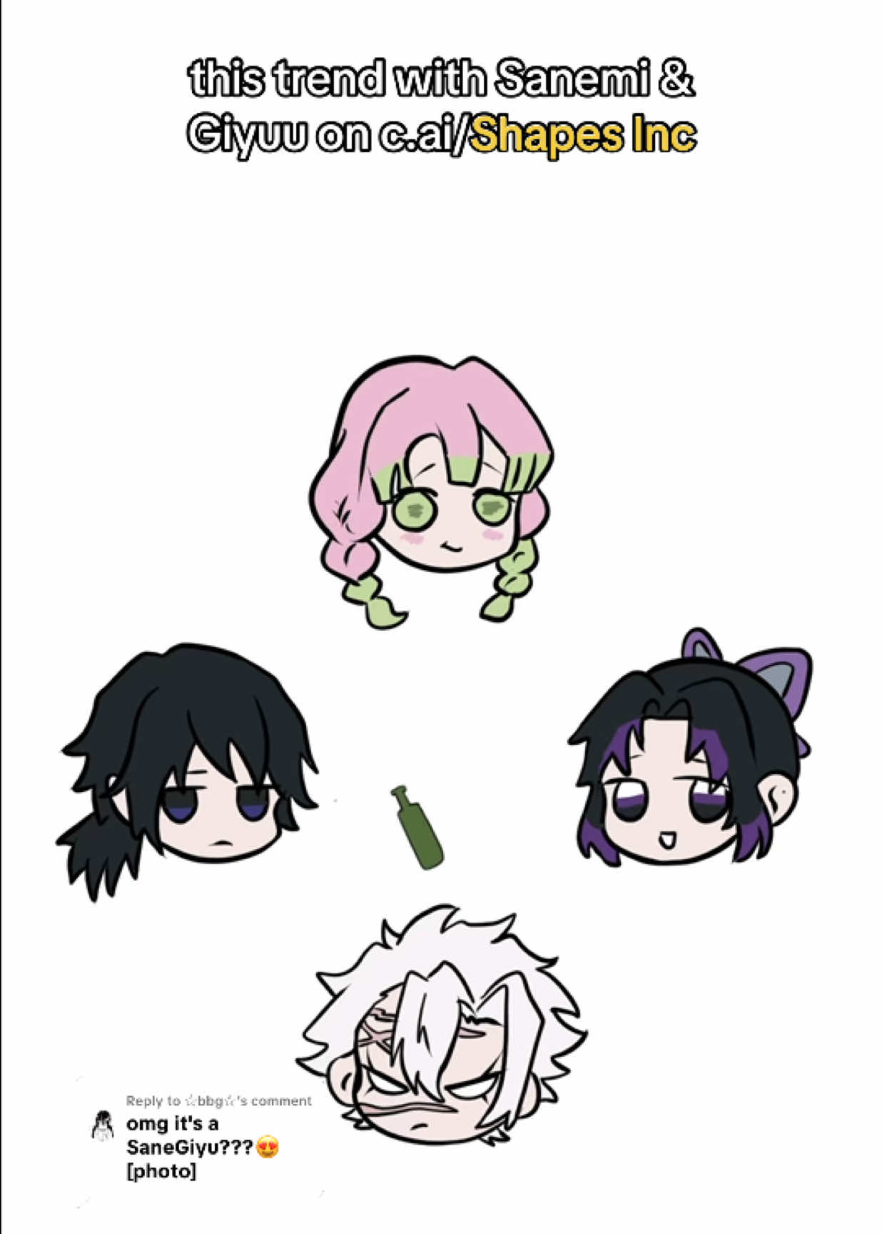 Replying to @☆bbg☆ SANEGIYUU again! Role playing on Shapes Inc is so fun, try out yourself, bink in lio🥰 . . . #shapesinc #usa #ai #fyp #paradoxaai