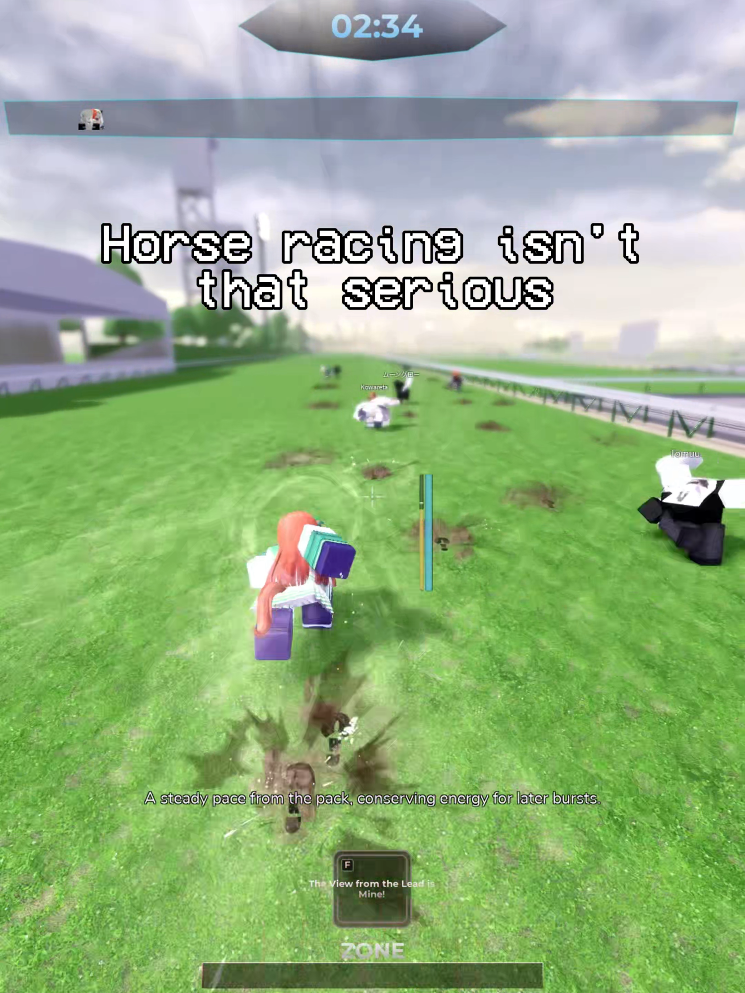Horse racing is THAT serious  #roblox #umaracing #umamusume #anime #fyp #blowup #horse