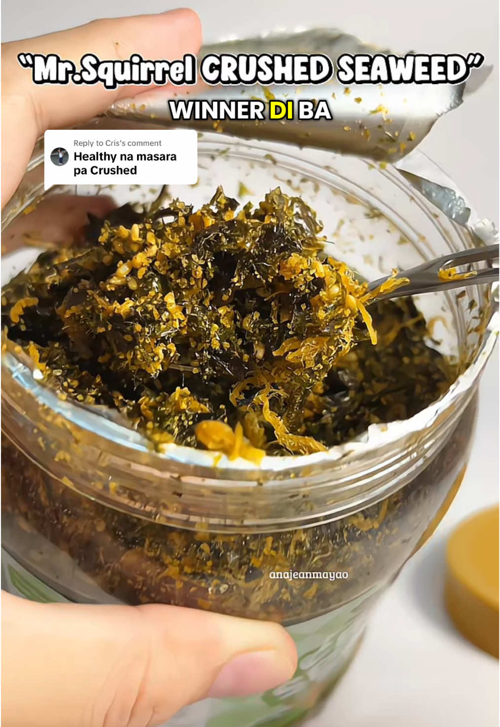 Replying to @Cris Mr. Squirrel Crushed Seaweed #crushedseaweed #mrsquirrel #ricetoppings #seaweed #ulamideas 