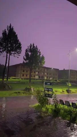 Beautiful view of Hazara University Last Night 🌧️🖤🌌. #hazarauniversity #mansehra #hazarian🦋 #foryou #tiktok 