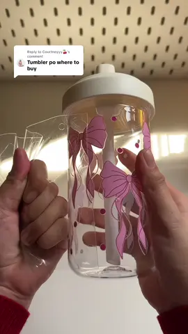 Replying to @Courtneyyy🍒finally found the coquette tumblr that u need 🎀 #sippycup #tumbler #coquettetumbler #tumblerviral 