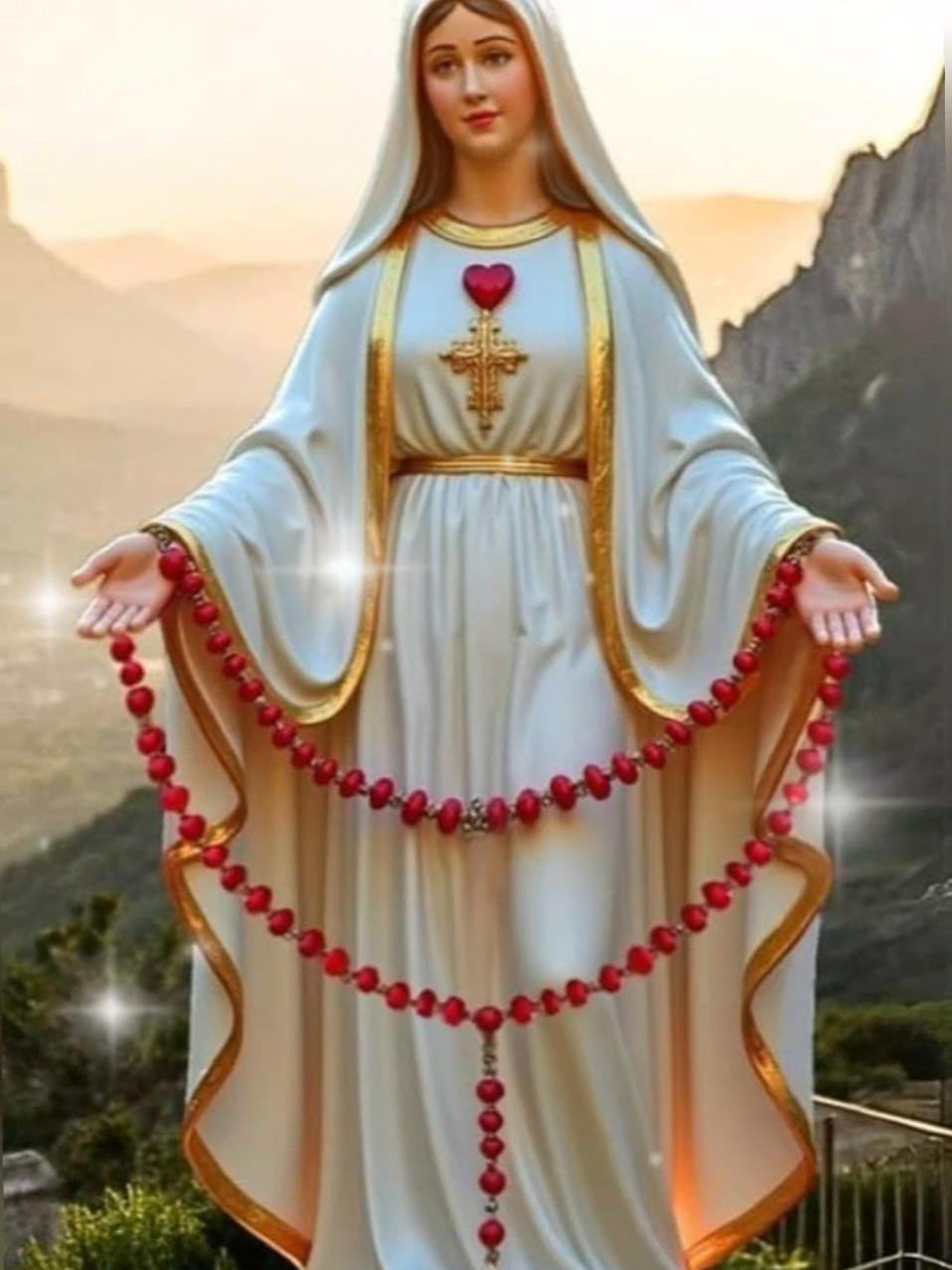 قوة المسبحة الوردية #mary #✝️✝️✝️✝️✝️✝️🙏🙏 