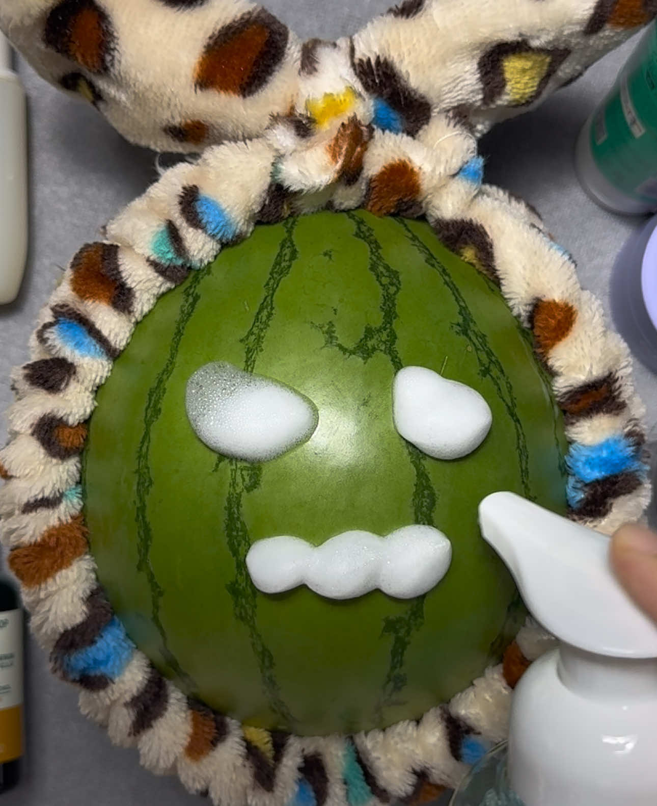 Makeup On Watermelon #makeup #skincare #makeuptutorial #makeupartist #asmr 