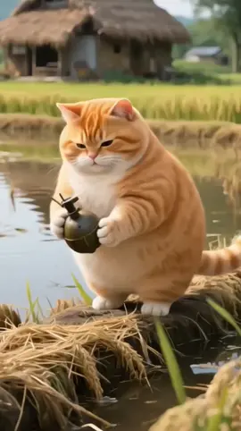 #creatorsearchinsights  #aicat# meow# Fat orangecat# cartoon# funnyvideo# catvideo#positivevibes 