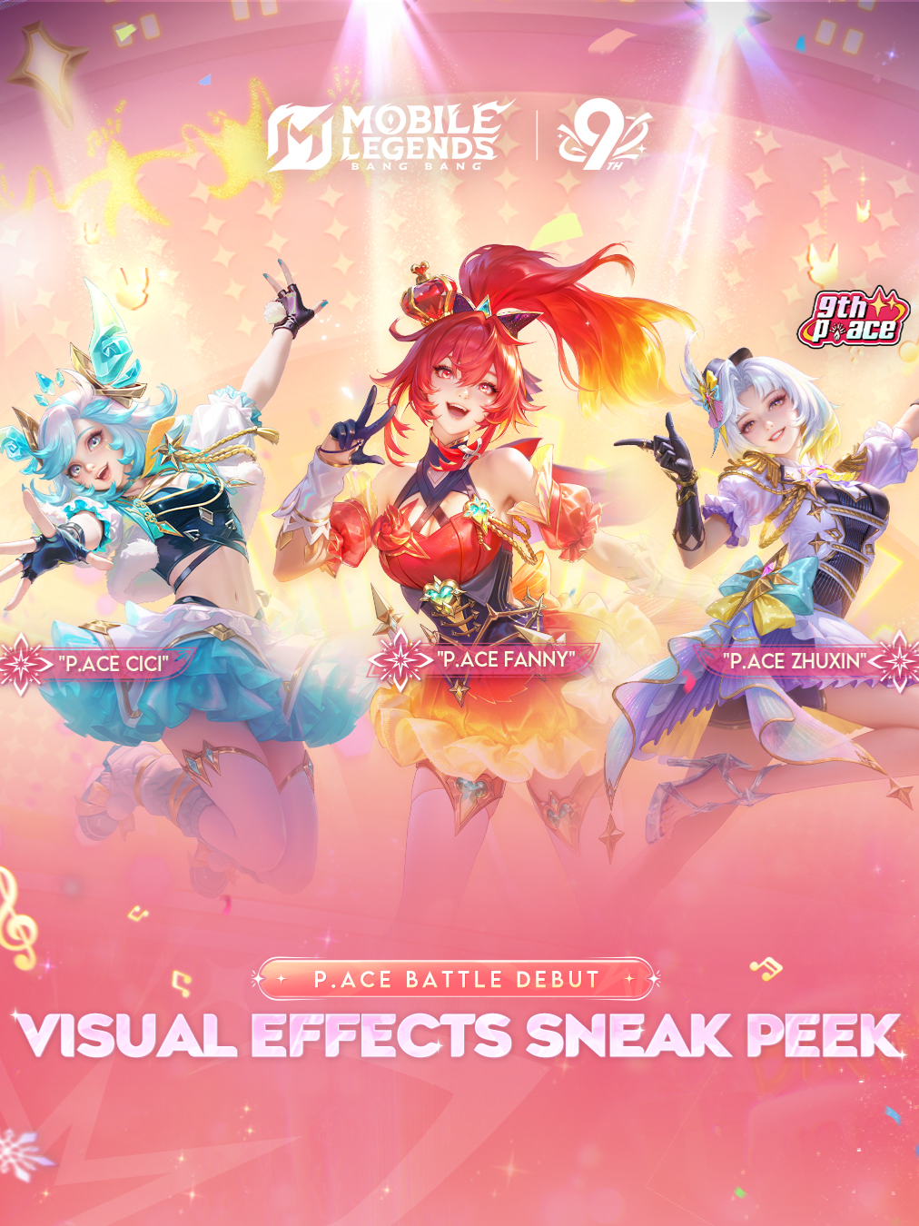 Voices transcending dimensions, the P.ACE girl group is about to take the interstellar stage for MLBB's 9th Anniversary! 