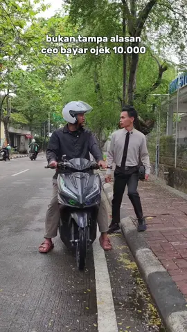 Wah kacau ceo bilang kang ojek jangan belajar korupsi bayar 10.000  #Reels #fyp #ceo @meelytz 