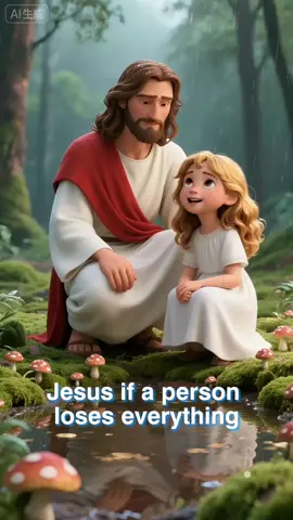 Jesus if a person loses everything, what remains? #FaithTag #ChristianTikTok #JesusAndMe #jesuslovesyou #godisgood #christiankids #faithart #prayer #jesus