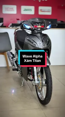 Wave Alpha 110 2025 Xám Titan - Phanh đĩa vành đúc CNC. Độ full kiểng nét keng mời dắt ạ 😍#xemaynamcuong #xedep #xedovietnam #wavealpha #xedokieng 