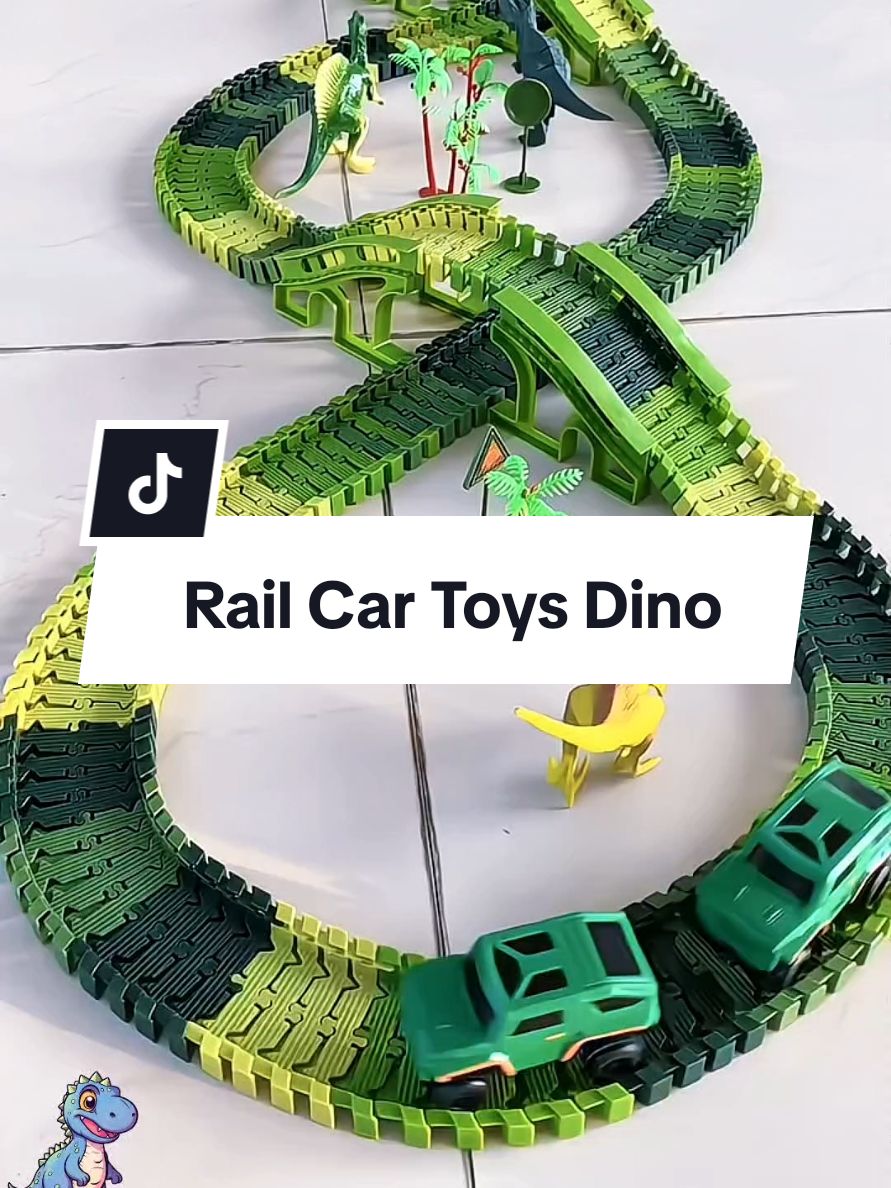 Mainan Dinosaurus Rel Mobil #railcartoys #mainanmobilreldinosaurus #mainandino #mainananak #mainanedukasi 