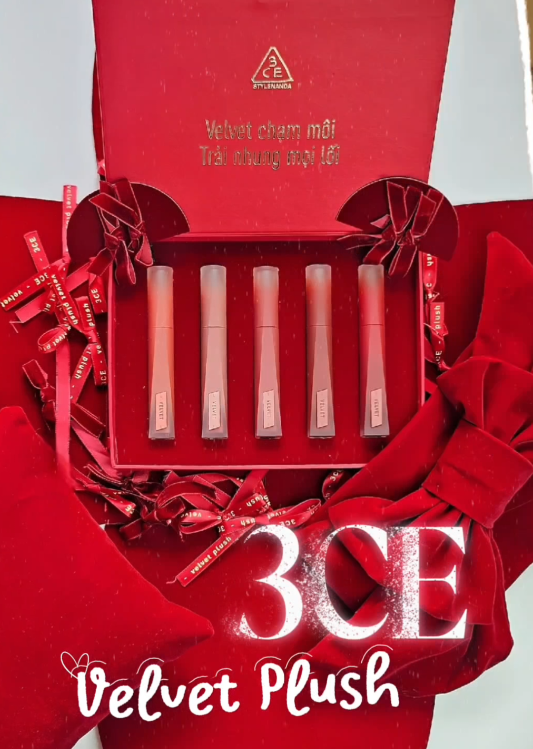 bà nào thử rồi giơ tay #makeup #HợpTácCùng3CE #velvetplush  #3andChịEm 