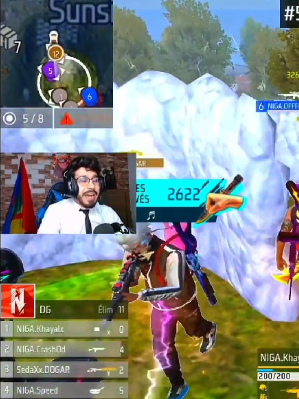 ملحمة ليغا النقرز #فري_فاير #فري_فاير_سودان #فري_فاير_عرب#esports  #free_fire @RSSAM @Fablos ff @Hels @MR_WALED77 