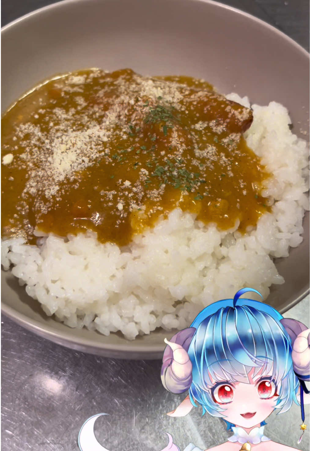 【ヤケクソ主婦Vtuber】ヤケクソ実写クッキング【アンパンマンカレー】 #料理 #主婦 #レトルトカレー #vtuber #shorts 