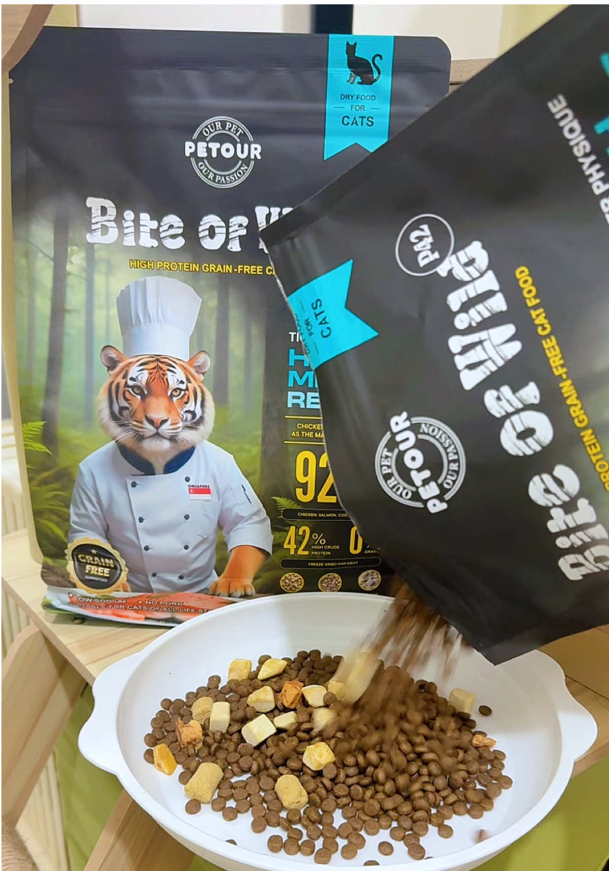 อาหารแมวโปรตีนสูง  โซเดียมต่ำ เนื้อสัตว์ฟรีซดรายจุกๆ #อ#อาหารแมวอ#อาหารแมวโปรตีนสูงอ#อาหารแมวโฮลิสติกท#ทาสแมวข#ของใช้สัตว์เลี้ยง🐾